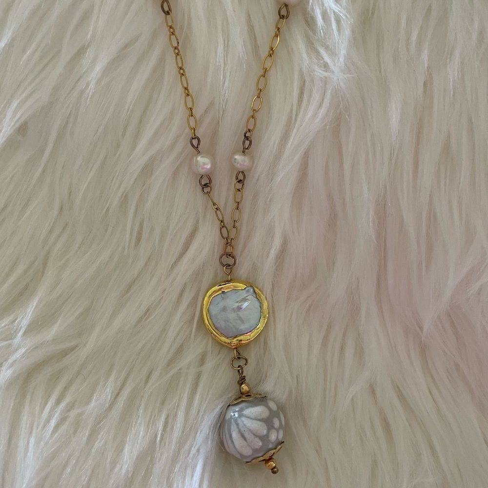 Pearl statement necklace - Picture 4 of 6